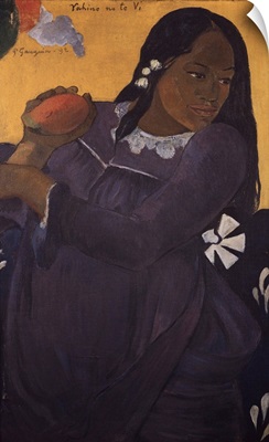 Woman With A Mango By Paul Gauguin