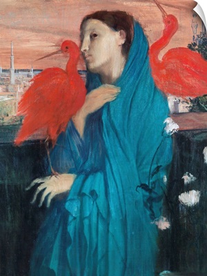 Young Woman With Ibis By Edgar Degas