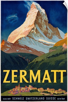 Zermatt Poster By Carl Moos