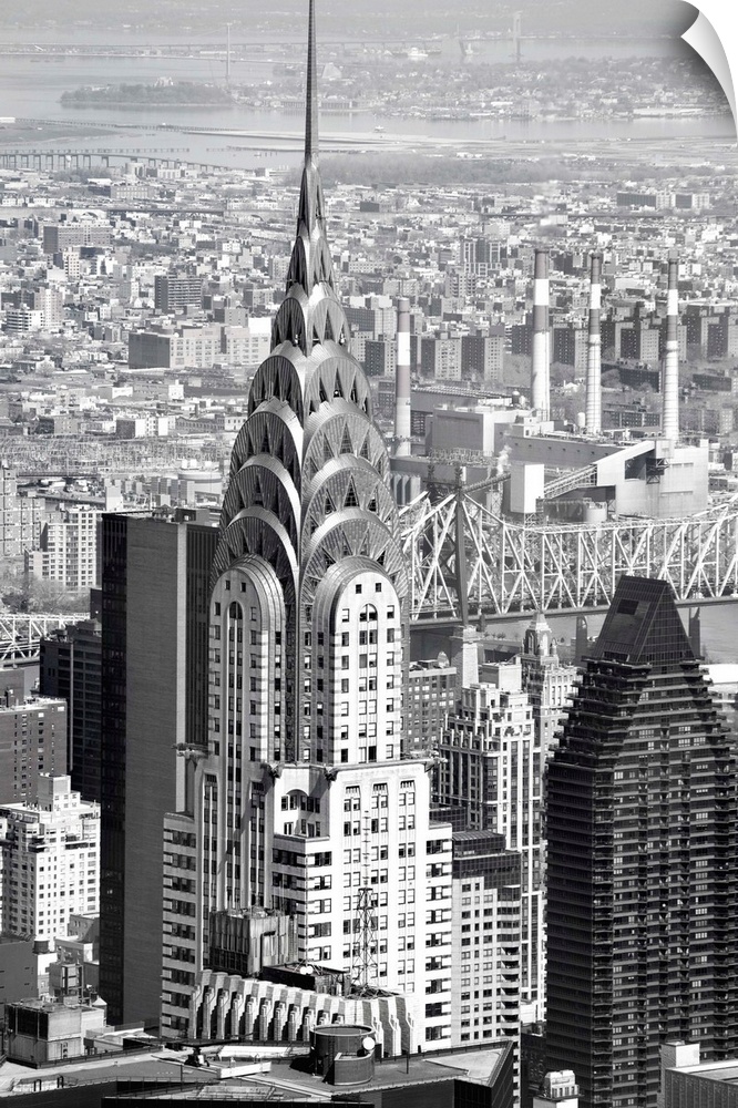 A photograph of the Chrysler building.
