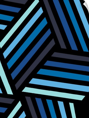 Monochrome Patterns IV in Blue