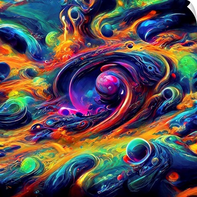 Abstract Swirls Cosmic