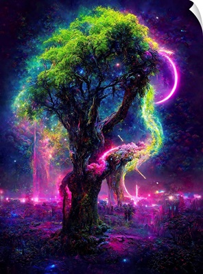 Neon Oak Tree