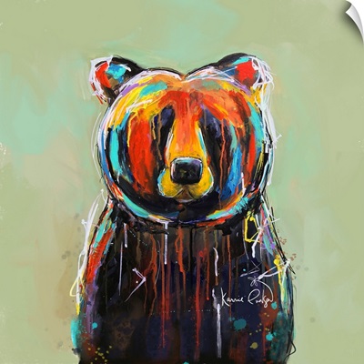Painted Black Bear