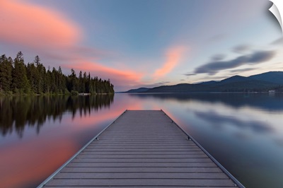 Priest Lake In Pink