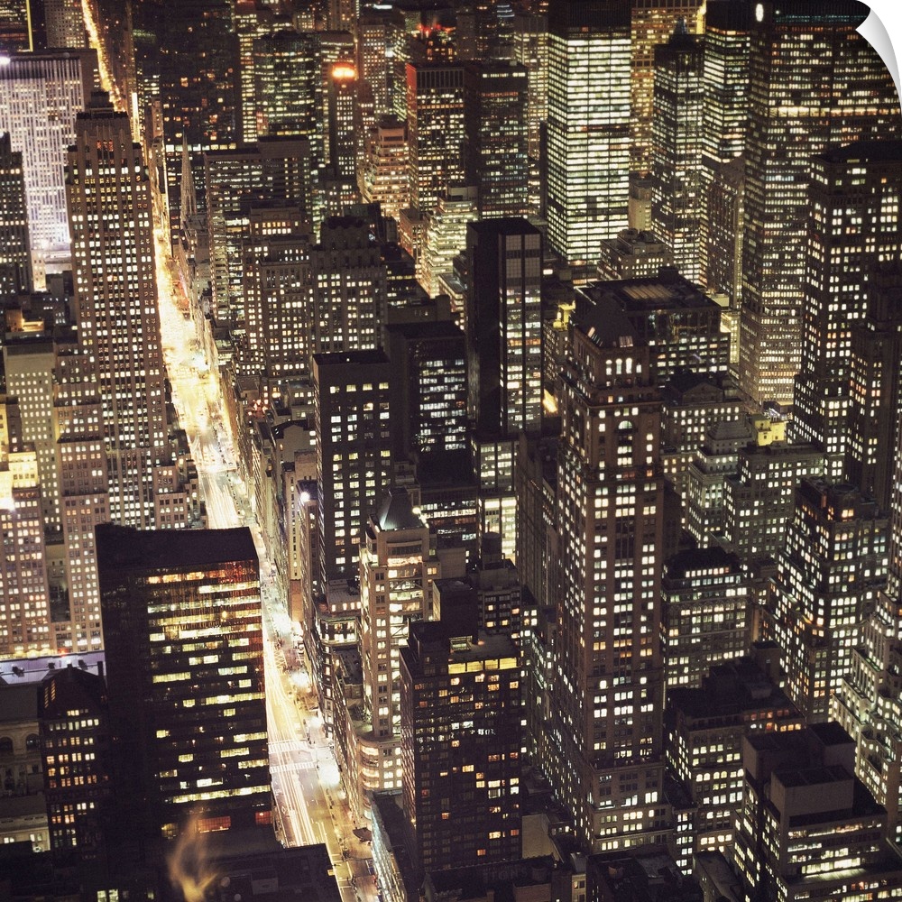 A square image of the cityscape of New York.