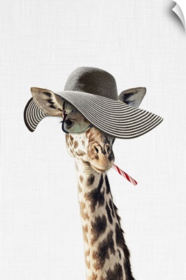 Giraffe Dressed in a Hat