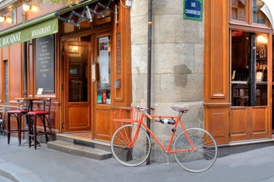 Orange Bicycle, Paris
