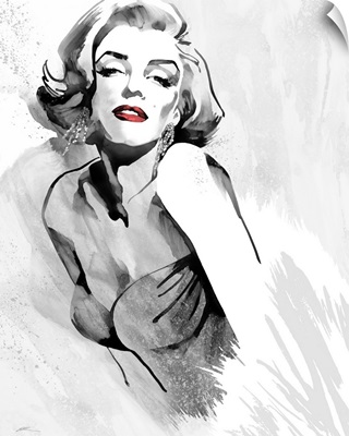 Marilyn's Pose Red Lips