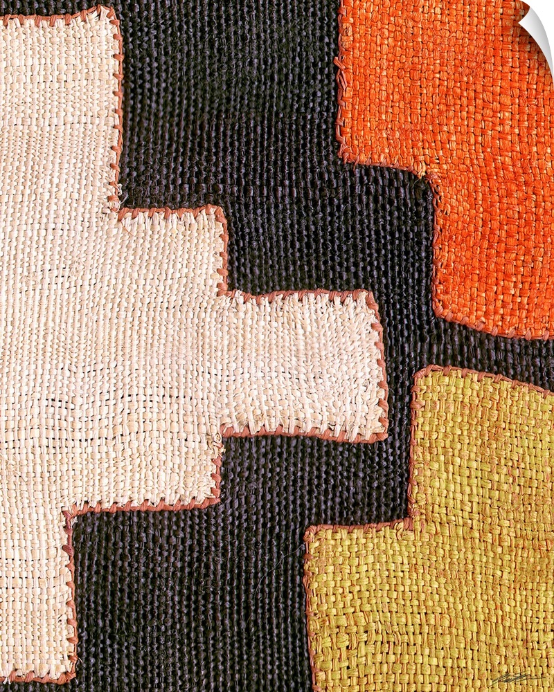 Details of woven Kuba cloth patterns.