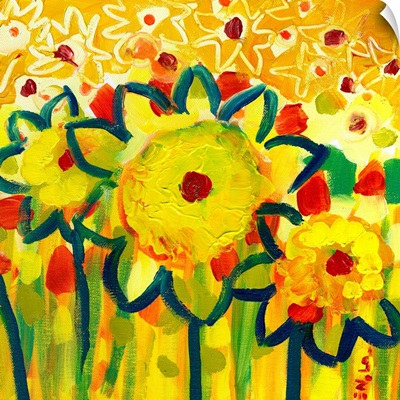 Amongst the Sunflowers No 1