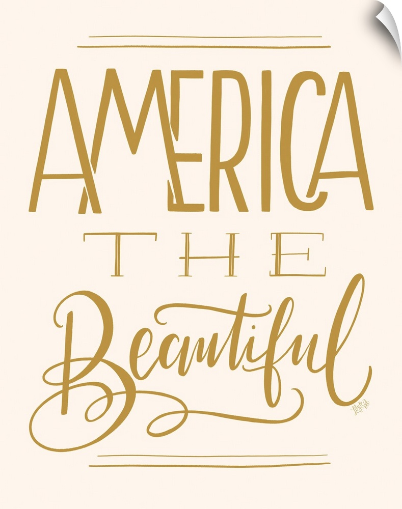 America The Beautiful Gold