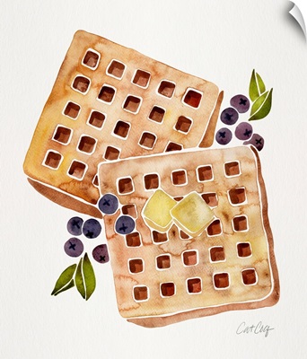 Blueberry Breakfast Waffles