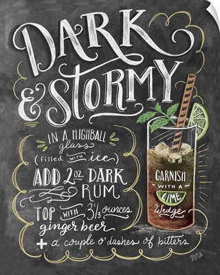 Dark and Stormy Handlettering