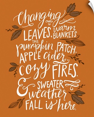 Fall Is Here Orange