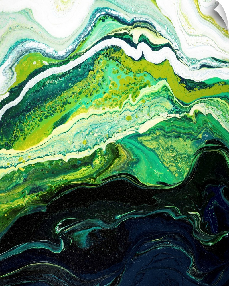 Green And Black Abstract 45