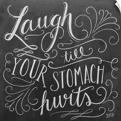 Laugh Till Your Stomach Hurts Handlettering