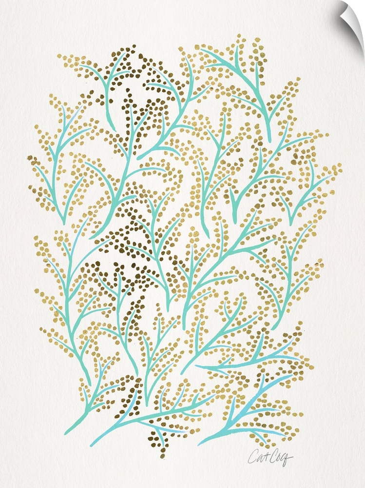 Mint Gold Branches