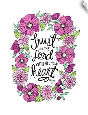 Trust In The Lord Handlettered Bible Verse