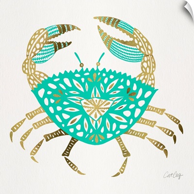 Turquoise Gold Crab