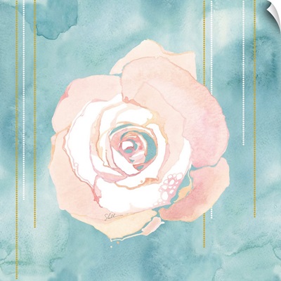 Watercolor Painted Rose