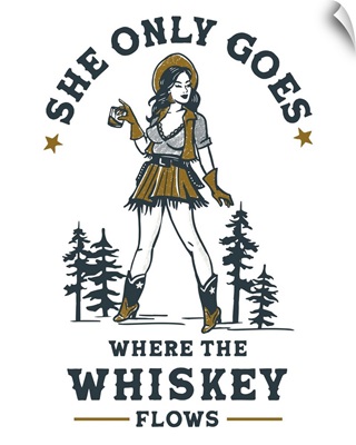 Whiskey Flows Cowgirl