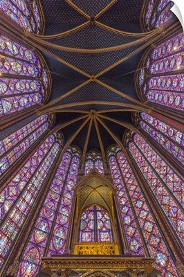 13th century Sainte Chapelle chapel, Ile de la Cite, Paris, France