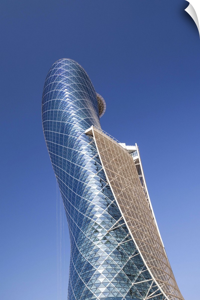 UAE, Abu Dhabi, Al Safarat Embassy Area, Capital Gate Tower.