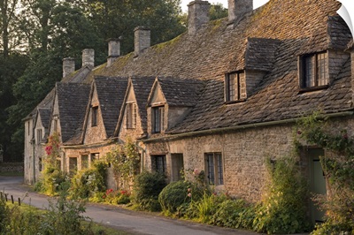 Arlington Row in the Cotswolds village of Bibury, Gloucestershire, England