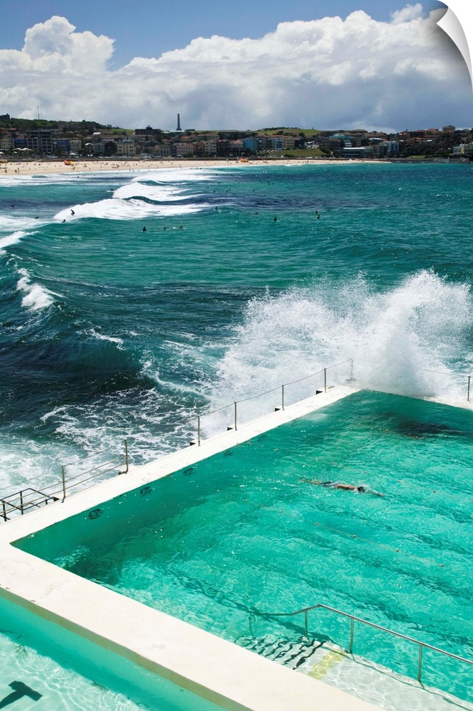 AUSTRALIA-New South Wales (NSW)-Sydney: World famous Bondi Beach-View of the Bondi Icebergs Swimming Club Pool (NR)