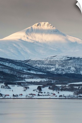 Balsfjorden in winter, Tromso, Troms region, Norway