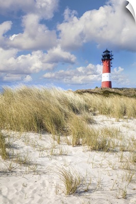 Beach And Lighthouse Hoernum, Sylt, Schleswig-Holstein, Germany