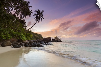 Beach At Sunrise, Mahe, Seychelles