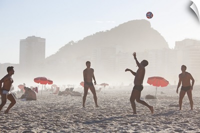 Beach soccer or football, Copacabana Beach, Copacabana, Rio de Janeiro, Brazil