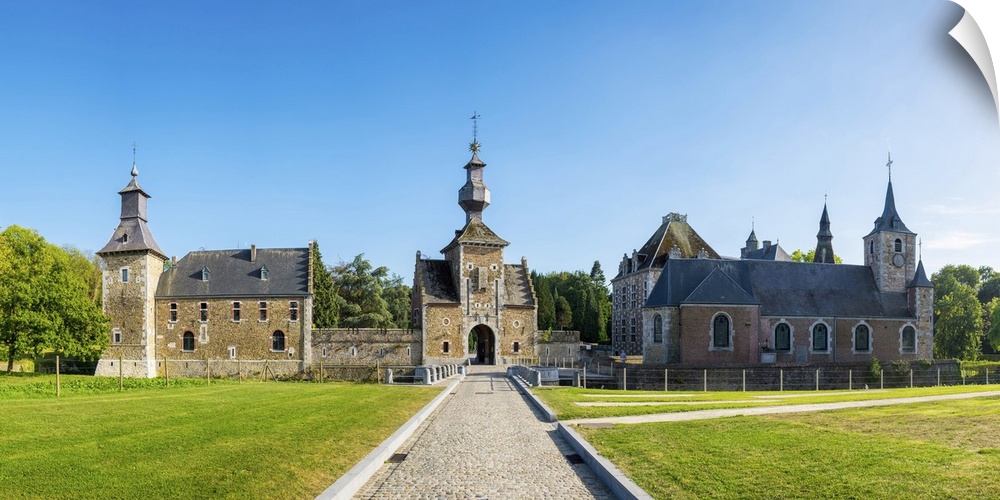 Belgium, Waloon Region (Wallonia), Liege Province. Chateau de Jehay Castle.