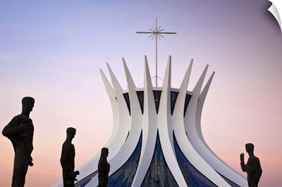 Brazil, Bronze sculptures representing the Evangelists