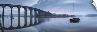 Brunel's St. German's Viaduct At Dawn, St German's, Cornwall, England