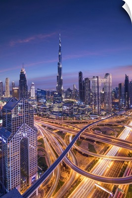 Burj Khalifa And Sheikh Zayad Road, Downtown, Dubai, United Arab Emirates