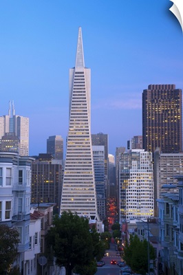California, San Francisco, Downtown and TransAmerica Building