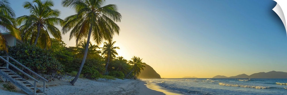 Caribbean, British Virgin Islands, Tortola, Long Bay, Long Bay Beach.