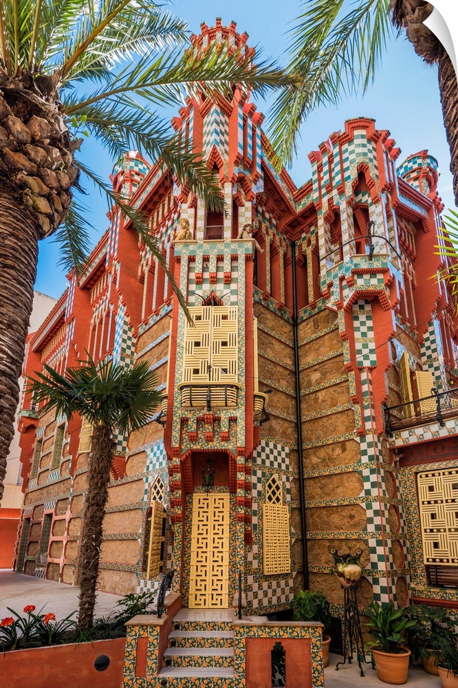 Casa Vicens, Designed By Antoni Gaudi And Considered One Of The First Buildings Of Art Nouveau, Barcelona, Catalonia, Spain