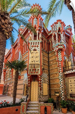 Casa Vicens, Designed By Antoni Gaudi, Barcelona, Spain