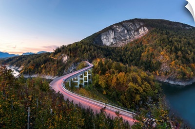 Castellaz Bridge In The Non Valley-Europe, Italy, Trentino Alto Adige, Non Valley, Cles