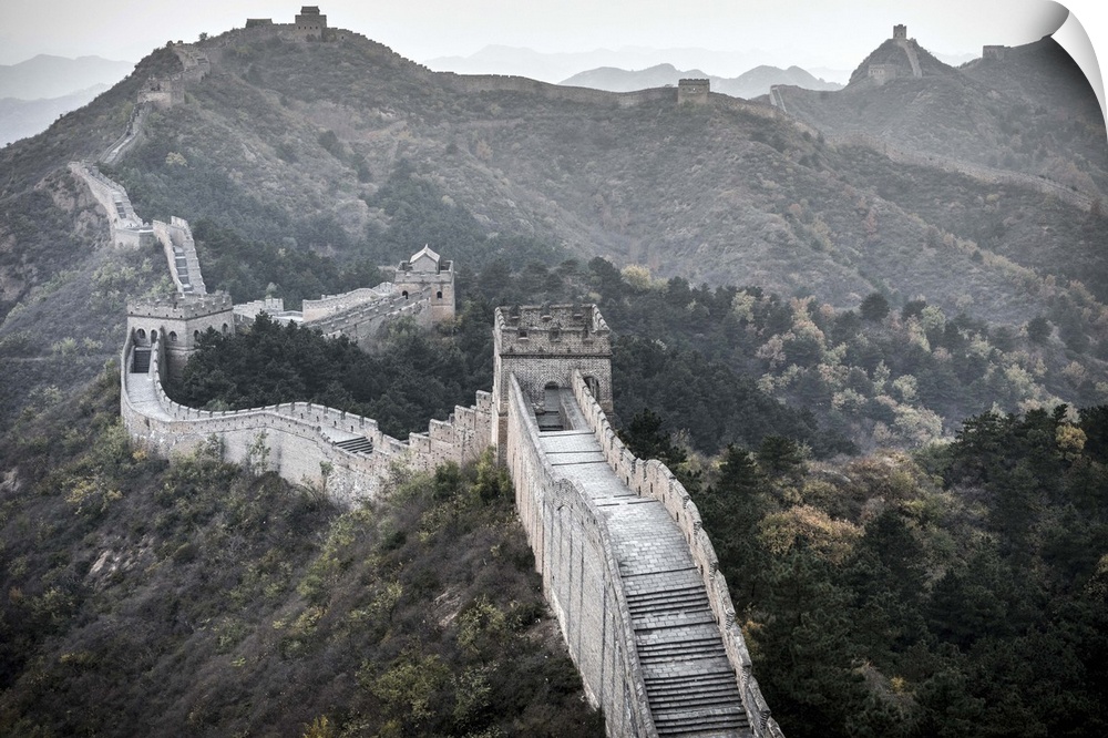 China, Hebei Province, Luanping County, Jinshanling, Great Wall of China (UNESCO World Heritage Site) from Ming Dynasty