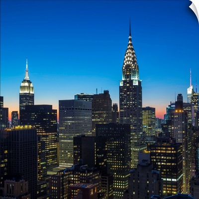 Chrysler Building and Empire State Building, Midtown Manhattan, New York City