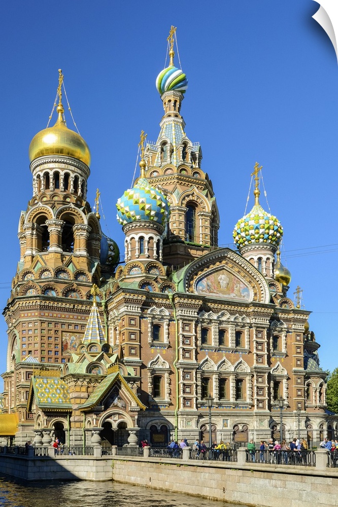 Church of our Saviour on the spilled blood on Griboedov Canal, Saint Petersburg, Russia.