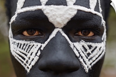 Close-Up Portrait Of A Maasai Warrior In The Protected Ngorongoro Area, Tanzania