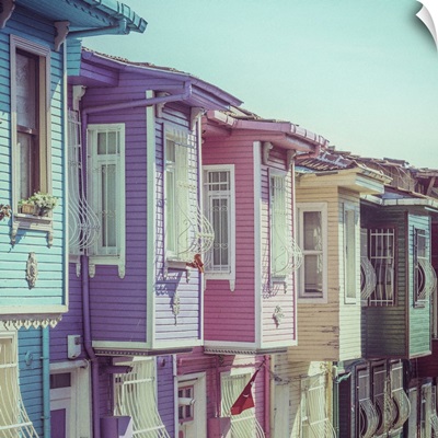 Colourful Ottomon Era Houses, Balat, Istanbul, Turkey