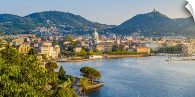Como and the lake front with Cathedral of Assumption of the Blessed Virgin Mary