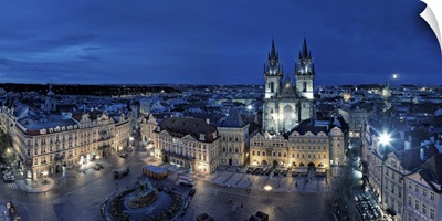 Czech Republic, Old Town Square and Church of our Lady before Tyn
